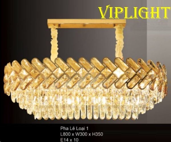 ĐÈN CHÙM THẢ PHA LÊ HIỆN ĐẠI TREO TRẦN TRANG TRÍ VLHFCFL2811