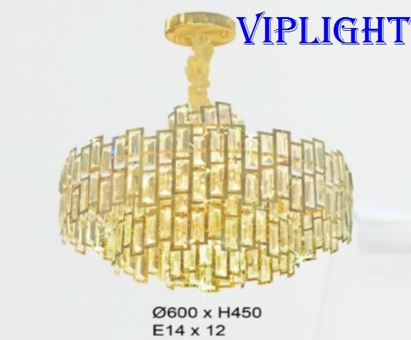 ĐÈN CHÙM THẢ PHA LÊ TREO TRẦN TRANG TRÍ VL355TPL6603 (PHI Ø600)