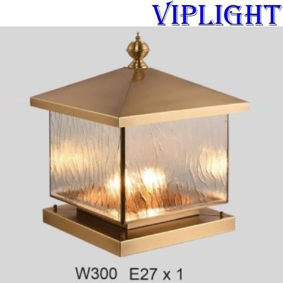 ĐÈN ĐỒNG GẮN TRỤ CỔNG TRANG TRÍ VLDT06