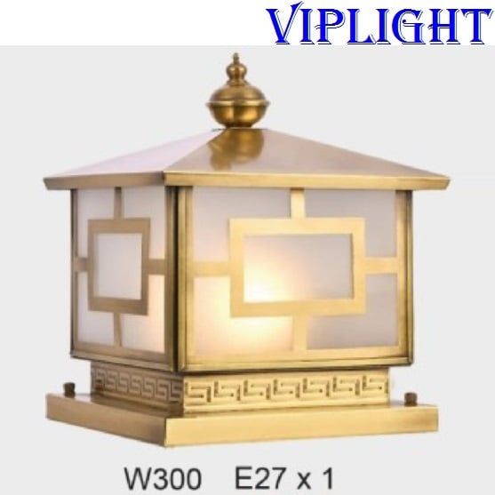 ĐÈN ĐỒNG GẮN TRỤ CỔNG TRANG TRÍ VLDT07