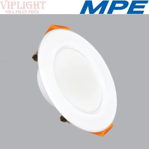  ĐÈN DOWNLIGHT ÂM TRẦN MPE LED 3 CHẾ ĐỘ MÀU 12W DLT-12/3C VIỀN TRẮNG 