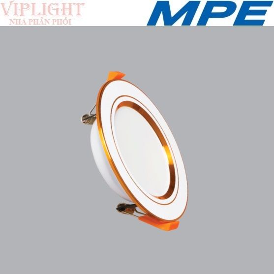 ĐÈN DOWNLIGHT ÂM TRẦN MPE LED 3 CHẾ ĐỘ MÀU 5W DLV-5/3C VIỀN VÀNG