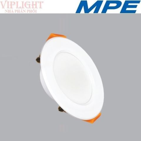  ĐÈN DOWNLIGHT ÂM TRẦN MPE LED 3 CHẾ ĐỘ MÀU 7W DLT-7/3C VIỀN TRẮNG 