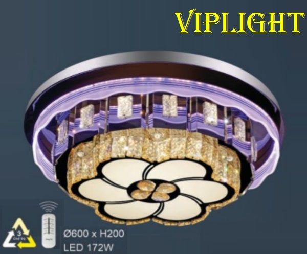 ĐÈN GẮN TRẦN PHÒNG KHÁCH ĐỔI MÀU VLHFML7020 (TRÒN PHI Ø600)