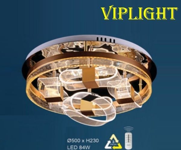 ĐÈN GẮN TRẦN TRANG TRÍ VLHFML7026 (TRÒN PHI Ø500)