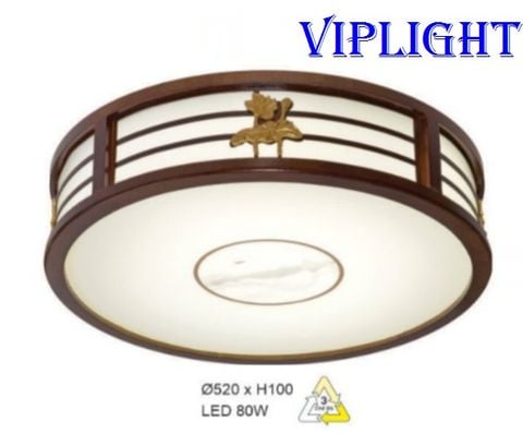  ĐÈN GỖ LED 3 BA MÀU ỐP TRẦN TRANG TRÍ VLHFOTG27 