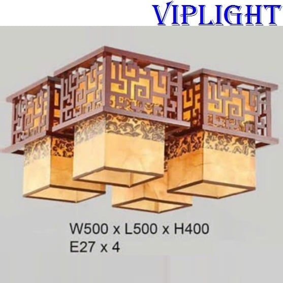 Đèn Gỗ Ốp Trần Phòng Thờ Trang Trí VL355OTG01