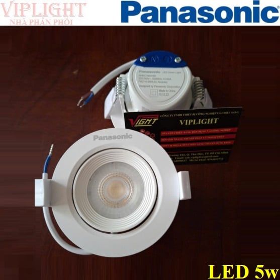 Đèn led âm trần chiếu điểm 5w Panasonic