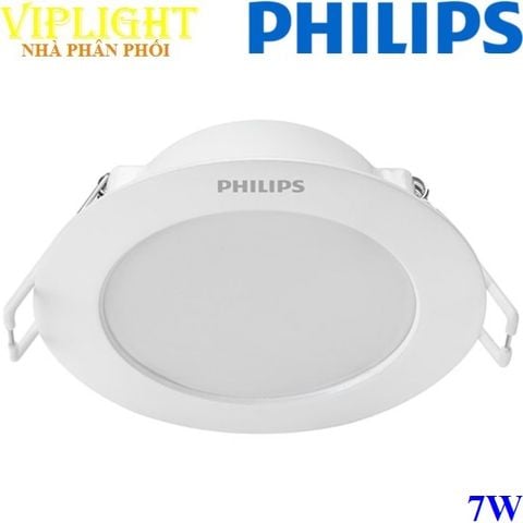  Đèn led âm trần PHILIPS 7W Eridani DL190B LED6 D100 7w WH SNI 