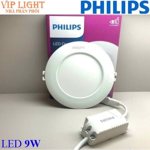  Đèn led âm trần siêu mỏng 9W PHILIPS DL262 EC RD 125 9W 