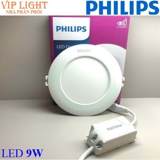 Đèn led âm trần siêu mỏng 9W PHILIPS DL262 EC RD 125 9W