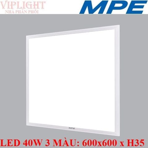  ĐÈN LED TẤM PANEL 60x60 (600x600) 3 CHẾ ĐỘ ĐỔI MÀU 40W MPE FPD-6060/3C 