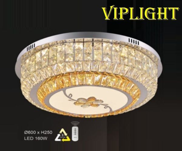 ĐÈN MÂM GẮN TRẦN TRANG TRÍ VLHFML7032 (TRÒN PHI Ø600)