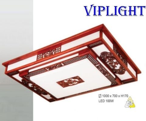  ĐÈN MÂM GỖ LED 3 BA CHẾ ĐỘ GẮN TRẦN TRANG TRÍ VLHFOTG18 