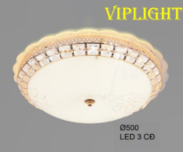 ĐÈN MÂM LED 3 BA MÀU GẮN TRẦN TRANG TRÍ VL355OPLH48