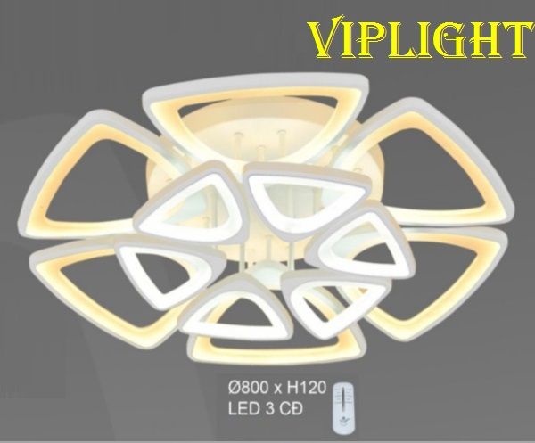 ĐÈN MÂM LED ÁP TRẦN TRANG TRÍ PHÒNG KHÁCH VL355OT7010T12