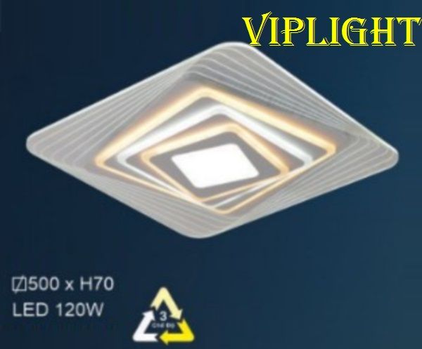 ĐÈN MÂM LED ĐỔI MÀU ỐP TRẦN TRANG TRÍ VLHFML7214