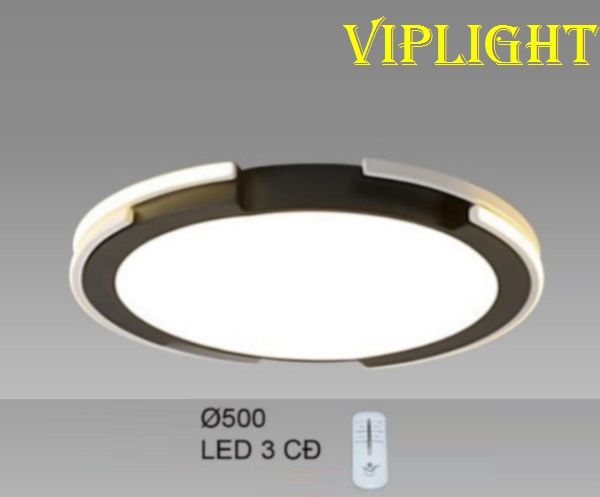ĐÈN MÂM LED GẮN ỐP TRẦN TRANG TRÍ VL355OT75T ĐEN