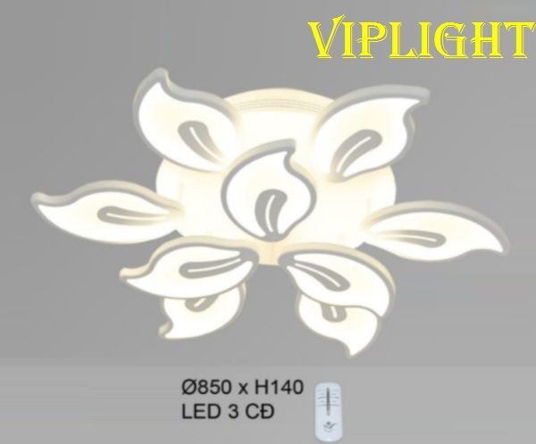 ĐÈN MÂM LED ỐP TRẦN TRANG TRÍ VL355OT35T9