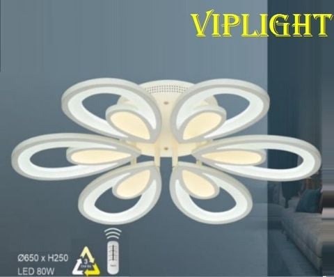  ĐÈN MÂM LED ỐP TRẦN TRANG TRÍ VLHFCY8500 (6 CÁNH) 