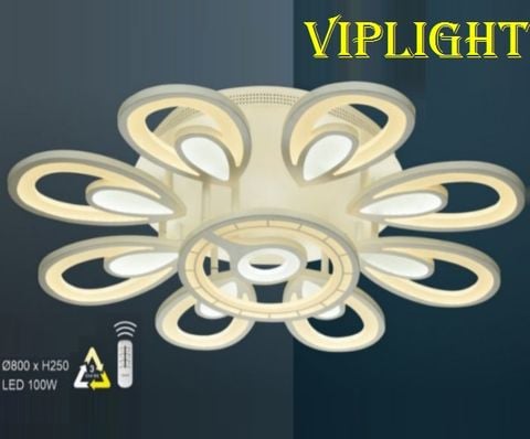  ĐÈN MÂM LED ỐP TRẦN TRANG TRÍ VLHFCY8500 (9 CÁNH) 
