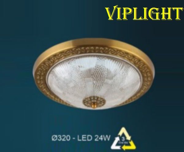 ĐÈN MÂM ỐP TRẦN BIỆT THỰ TÂN CỔ ĐIỂN TRANG TRÍ VLHFOTY021 (PHI Ø320)