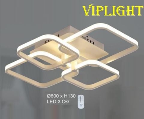  ĐÈN MÂM ỐP TRẦN HIỆN ĐẠI LED 3 BA MÀU TRANG TRÍ VL355OT1013T4 