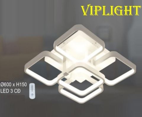  ĐÈN MÂM ỐP TRẦN HIỆN ĐẠI LED 3 BA MÀU TRANG TRÍ VL355OT1613T5 