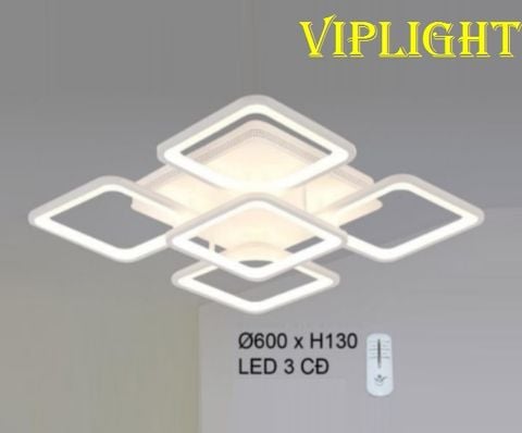  ĐÈN MÂM ỐP TRẦN HIỆN ĐẠI LED 3 BA MÀU TRANG TRÍ VL355OT8032T5 