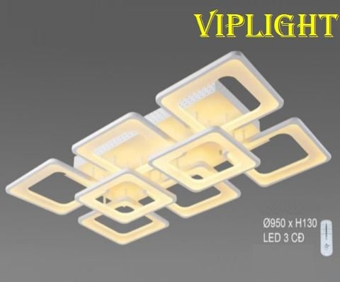  ĐÈN MÂM ỐP TRẦN HIỆN ĐẠI LED 3 BA MÀU TRANG TRÍ VL355OT8032T8 