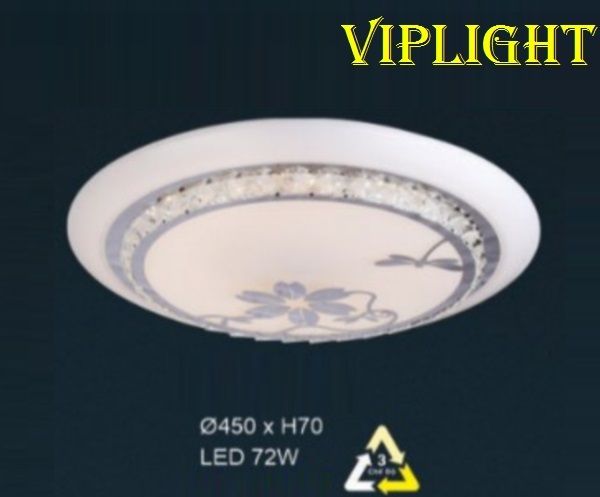 ĐÈN MÂM ỐP TRẦN TRANG TRÍ LED 3 BA CHẾ ĐỘ SÁNG VLHFOT1800K