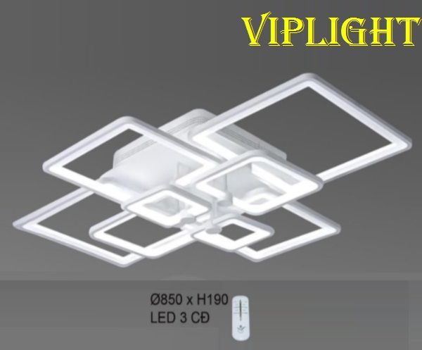 ĐÈN MÂM ỐP TRẦN TRANG TRÍ VL355OT6026T8 (8 CÁNH VUÔNG)