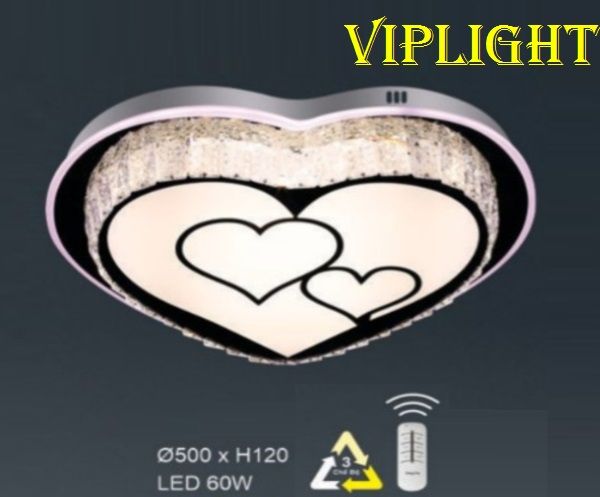 ĐÈN MÂM ỐP TRẦN TRANG TRÍ VLHFML7088 (DẠNG HÌNH TRÁI TIM)