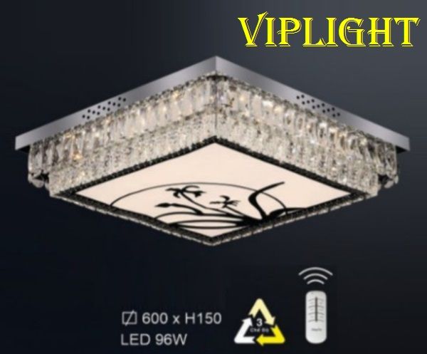 ĐÈN MÂM ỐP TRẦN TRANG TRÍ VLHFML7135 (VUÔNG PHI Ø600)