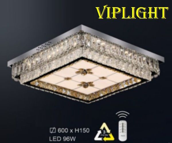 ĐÈN MÂM ỐP TRẦN TRANG TRÍ VLHFML7136 (VUÔNG PHI Ø600)