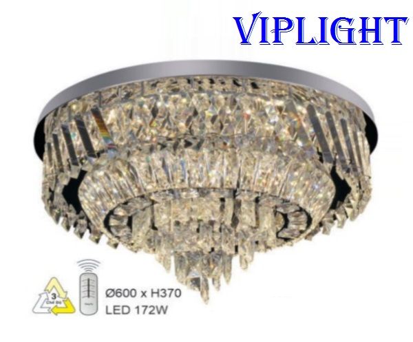 ĐÈN MÂM PHA LÊ ỐP TRẦN TRANG TRÍ VLHFML7052 (TRÒN PHI Ø600)