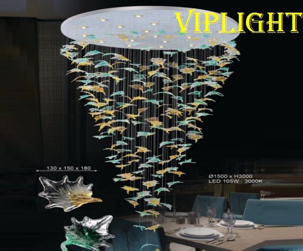 ĐÈN MÂM THẢ CHÙM THÔNG TẦNG TRANG TRÍ VLHFTL1606