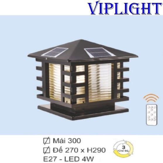 ĐÈN NĂNG LƯỢNG MẶT TRỜI GẮN TRỤ CỔNG VLTNL12