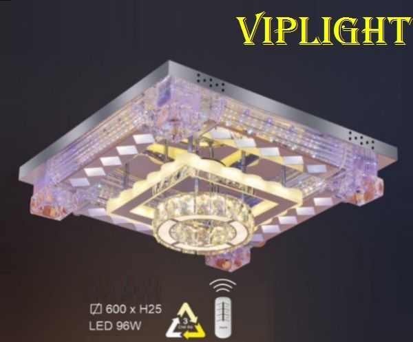 ĐÈN ỐP GẮN TRẦN TRANG TRÍ VLHFML7131 (VUÔNG PHI Ø600)