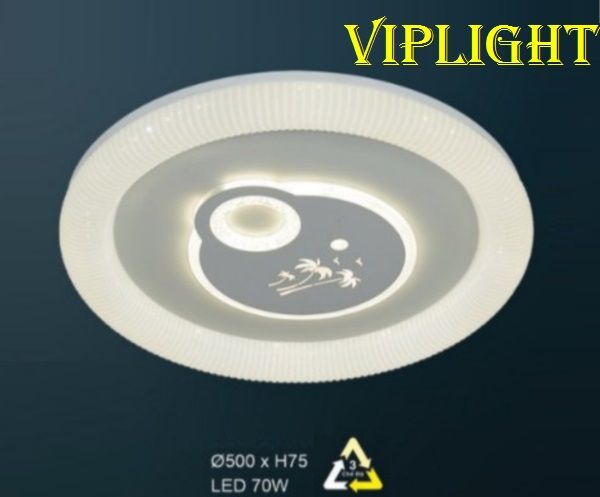 ĐỀN ỐP TRẦN LED 3 BA MÀU TRANG TRÍ VLHFML7168