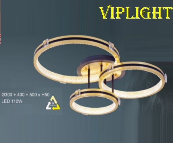 ĐÈN ỐP TRẦN THẤP LED 3 BA MÀU TRANG TRÍ VLHFCY8505