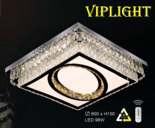 ĐÈN ỐP TRẦN TRANG TRÍ VLHFML7134 (VUÔNG PHI Ø600)