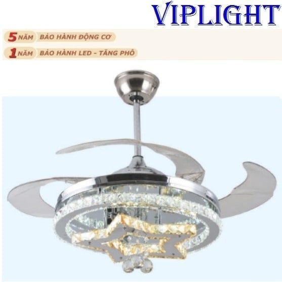 ĐÈN QUẠT TRẦN CÁNH GẬP (CÁNH XẾP) 6063
