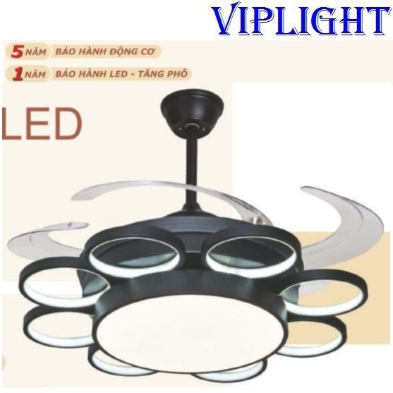 ĐÈN QUẠT TRẦN CÁNH GẬP (CÁNH XẾP) 6155