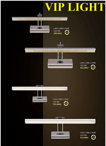  ĐÈN SOI GƯƠNG RỌI TRANH BÓNG LED THÂN DÀI TRANG TRÍ VLHF130 