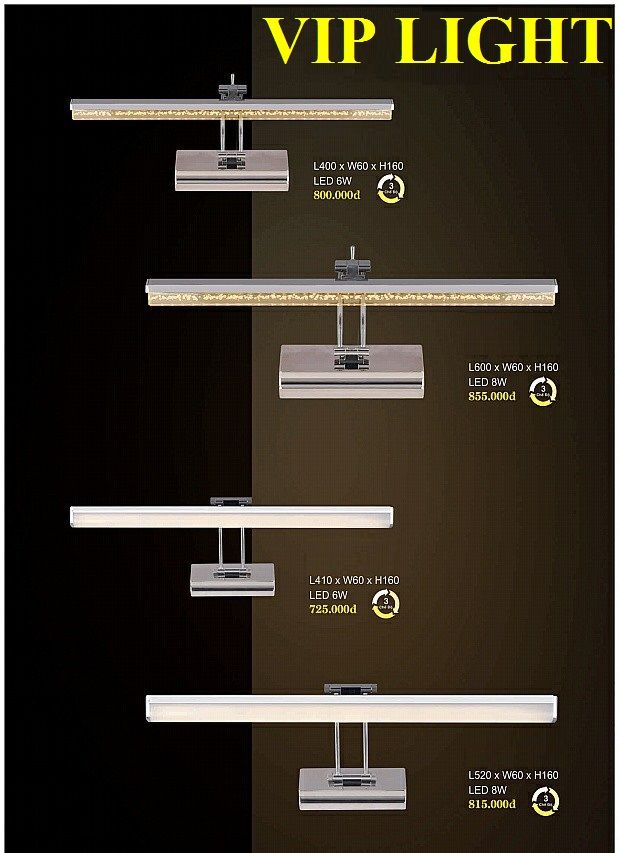 ĐÈN SOI GƯƠNG RỌI TRANH BÓNG LED THÂN DÀI TRANG TRÍ VLHF130