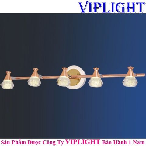  ĐÈN SOI TRANH 2204 _ 5 BÓNG ( LED RỌI TRANH - LED SOI GƯƠNG ) 