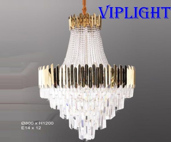 ĐÈN THẢ CHÙM PHA LÊ TRANG TRÍ PHÒNG KHÁCH VL355TPL88198 (PHI Ø800)