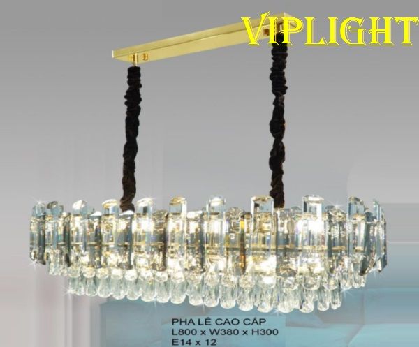 ĐÈN THẢ CHÙM PHA LÊ TRANG TRÍ PHÒNG KHÁCH VL355TPL88207 (PHI L800)