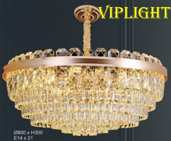 ĐÈN THẢ CHÙM PHA LÊ TRANG TRÍ PHÒNG KHÁCH VLHFCFL2815 (PHI Ø800)